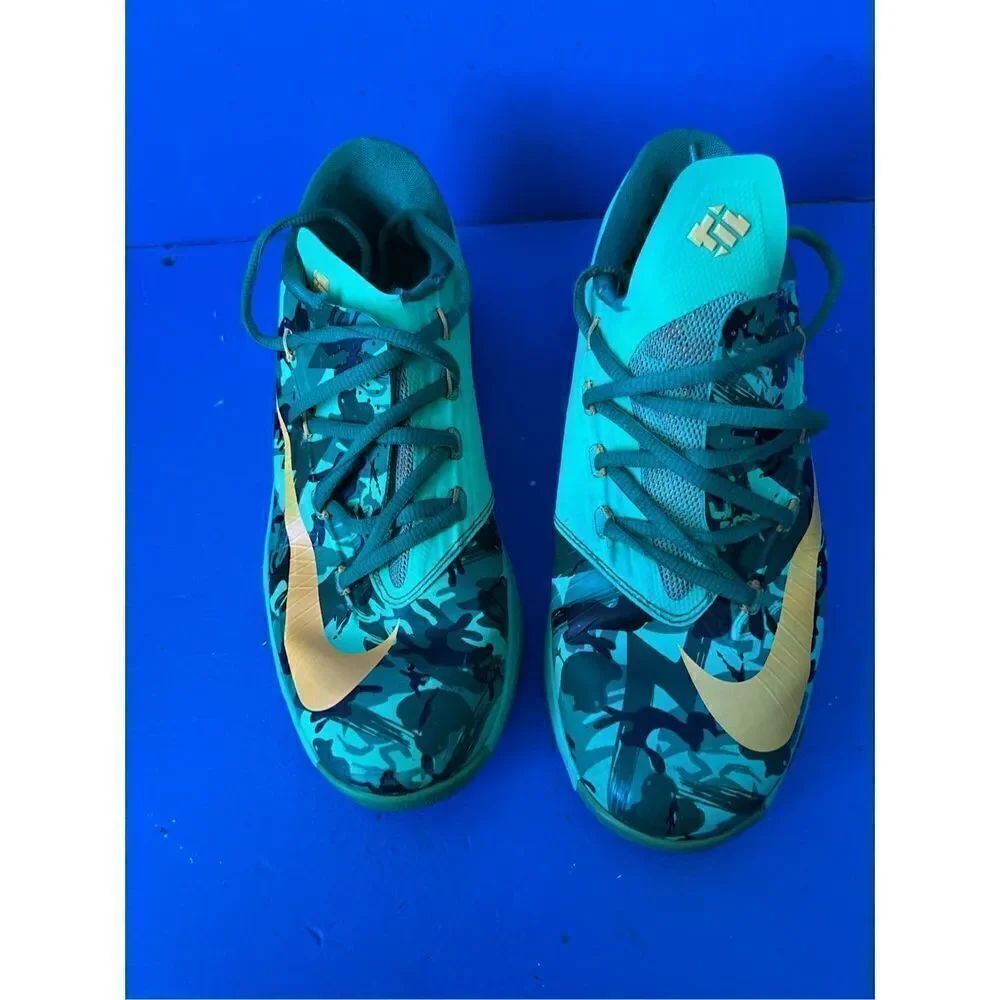 Nike KD VI GS Low Top Camo Easter Green Atomic Mango 599477 303 Size 6 Youth